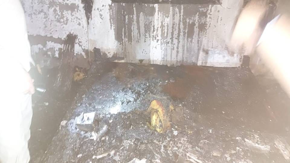Woman Burnt Alive To Death Custom officer mother kept sleeping on bed in agra fire case