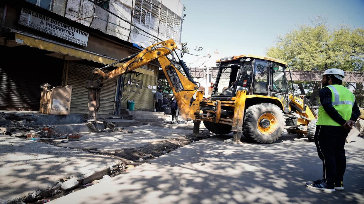 DDA demolished houses in Mehrauli on the fourth day as well