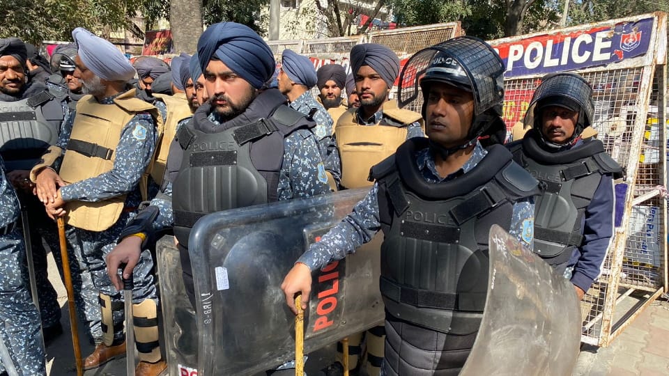 Chandigarh and Mohali police are on alert on Kaumi Insaaf Morcha protest