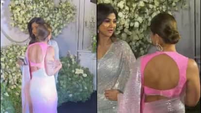 Sidharth Kiara Wedding Reception Party Shilpa Kareena Hug Each Other While Posing In Front Of Paparazzi