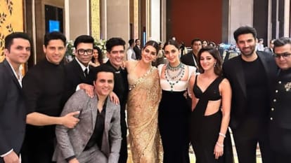 Sid Kiara Wedding Reception Ananya Pandey Aditya Roy Kapoor rumoured couple Came Together In matching Outfit