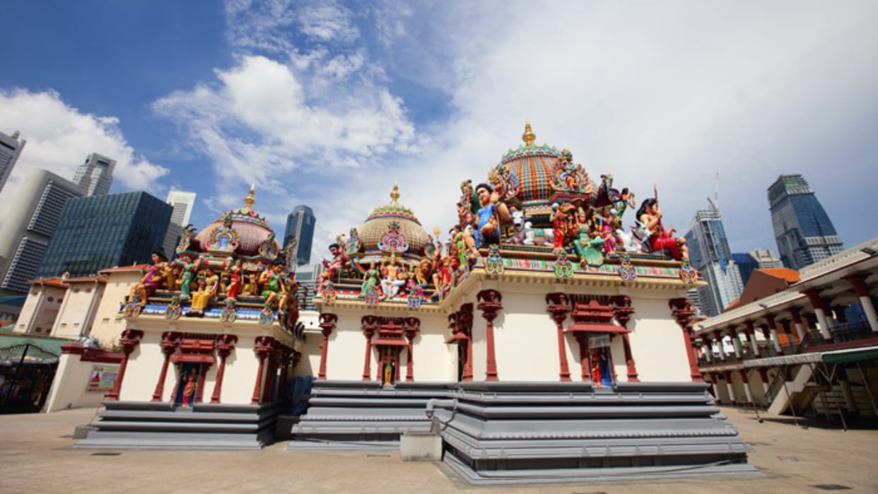 singapore oldest hindu temple pratishthan programme attaend by twenty thousand people with deputy pm