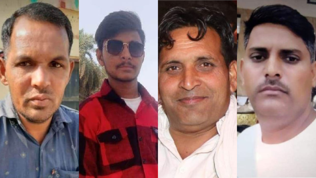 Four people died in Road accident in Karnal of Haryana