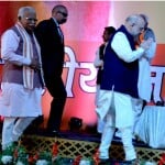 भाजपा की बैठक में केंद्रीय मंत्री अमित शाही पहुंचे।