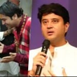 धीरेंद्र शास्त्री से मुलाकात के दौरान पीसीसी चीफ कमलनाथ और केंद्रीय मंत्री ज्योतिरादित्य सिंधिया