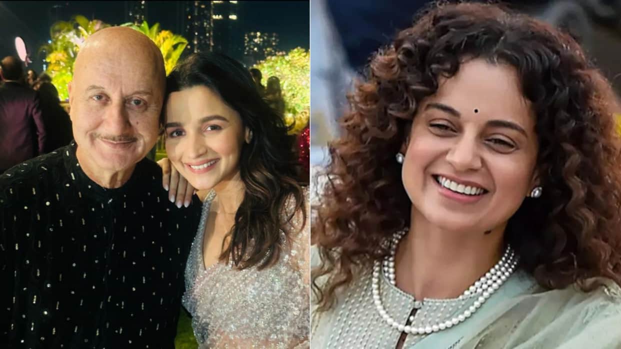 Anupam Kher Shared Photo with Alia Bhatt Users Trolls Kangana Ranuat Waiting For Actress Reaction