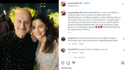 Anupam Kher Shared Photo with Alia Bhatt Users Trolls Kangana Ranuat Waiting For Actress Reaction