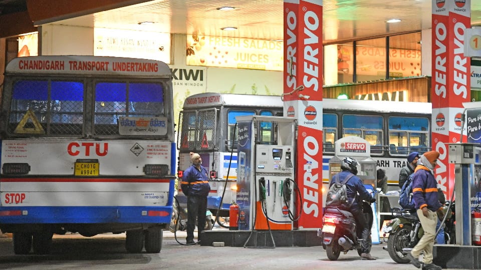450 buses of Chandigarh Transport Undertaking (CTU) getting diesel filled daily from private petrol pumps