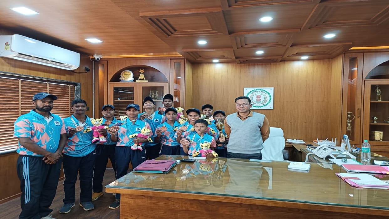Chhattisgarh Mallakhamb players again captured the bronze medal