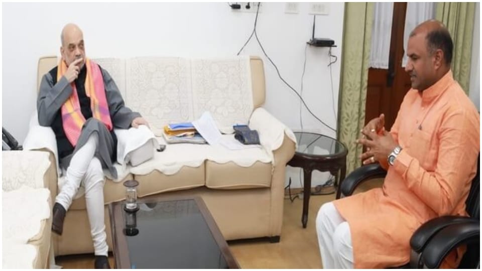 Chittorgarh MP CP Joshi met Union Home Minister Amit Shah Rajasthan News