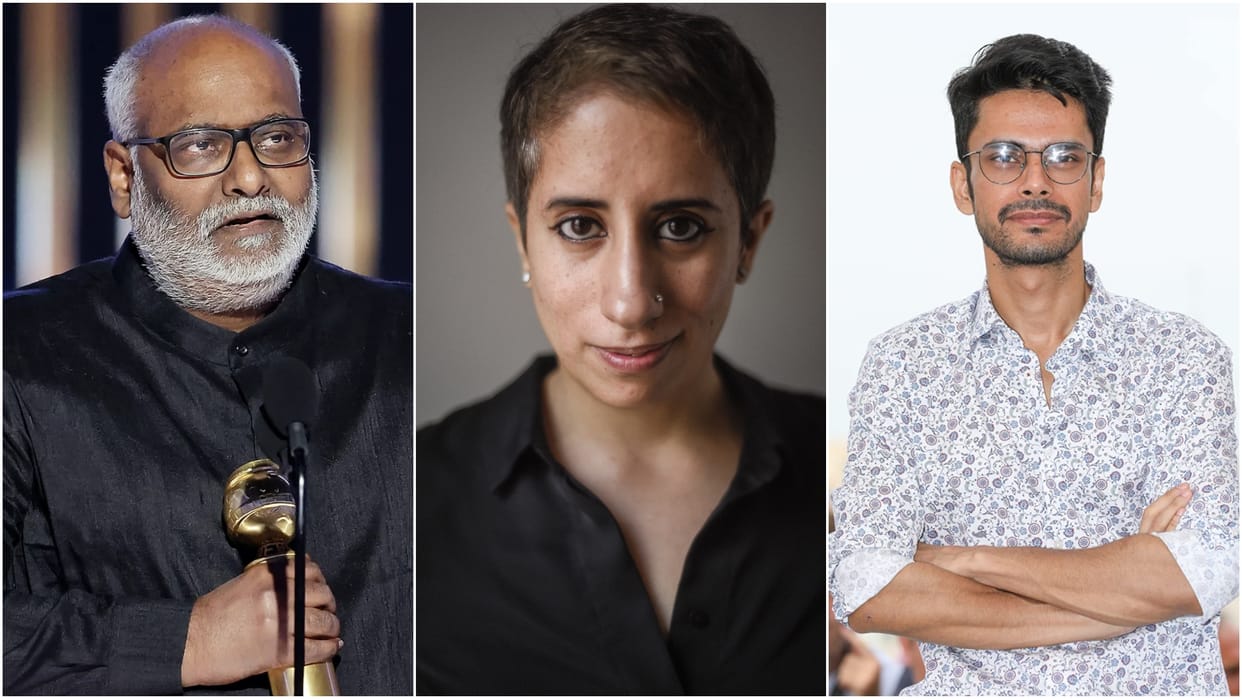 Oscar 2023 RRR Naatu Naatu composer MM Keeravani Guneet Monga Shaunak Sen mark presence at the nominees lunch