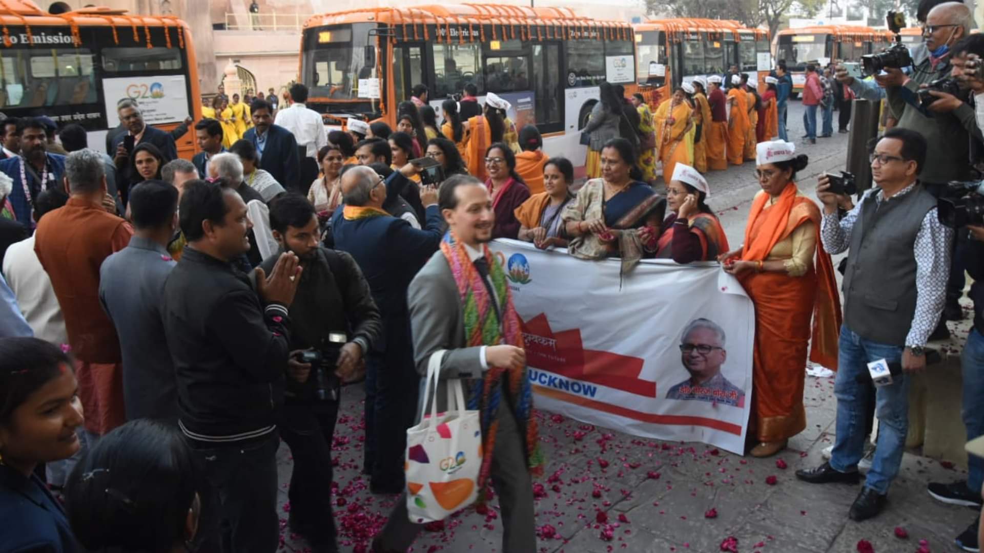 Deligates of G20 visits Imambara and Residency in Lucknow.