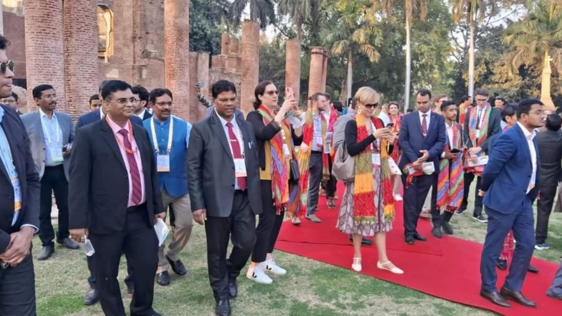 Deligates of G20 visits Imambara and Residency in Lucknow.