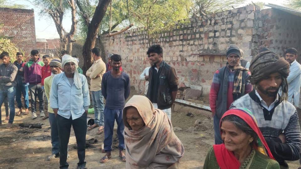 Eight animals burnt alive due to fire in cattle shed in Agra