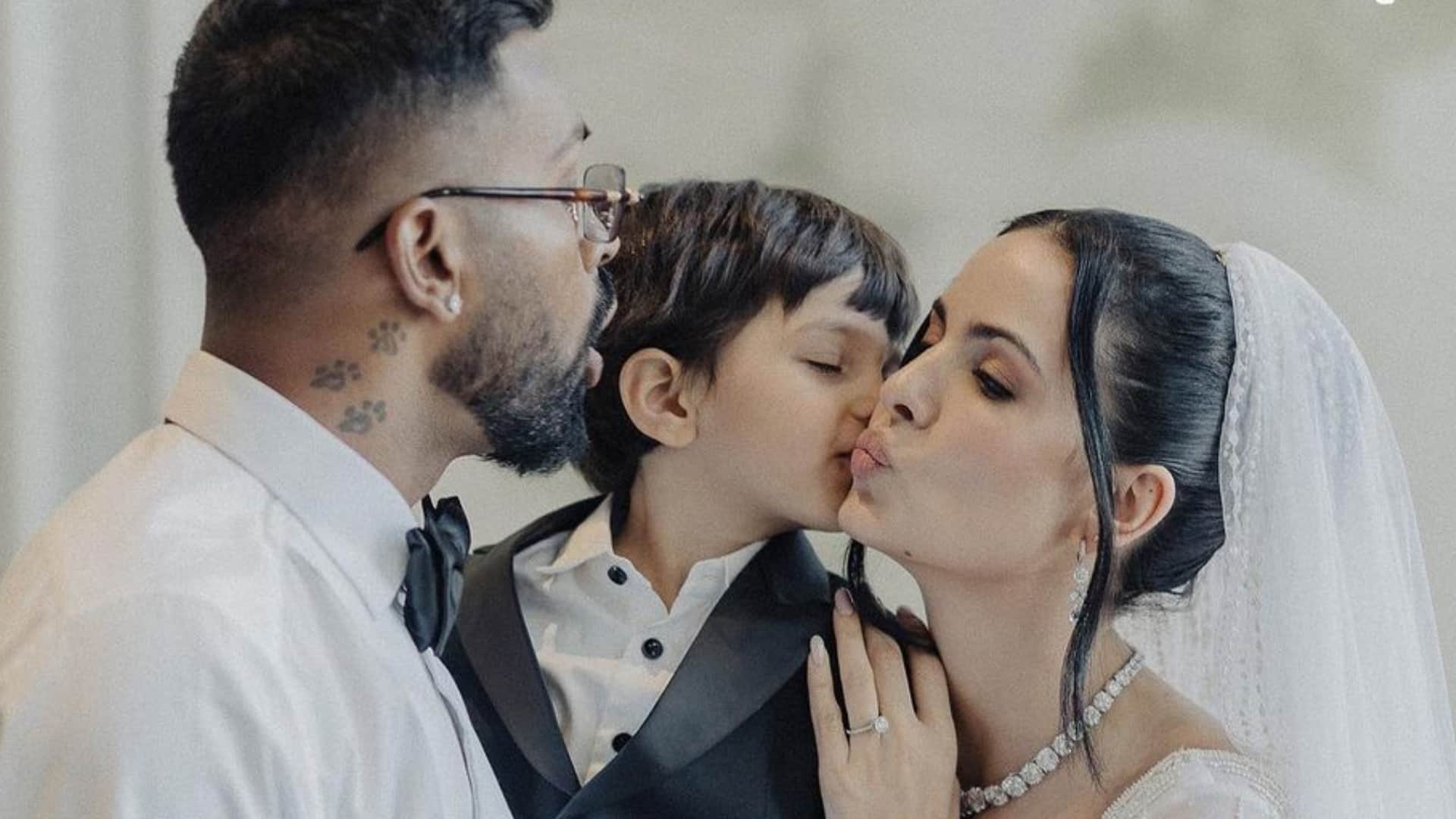 Hardik Pandya, Natasa Stankovic share official wedding pics from Udaipur; Watch Hardik Natasa Wedding Photos