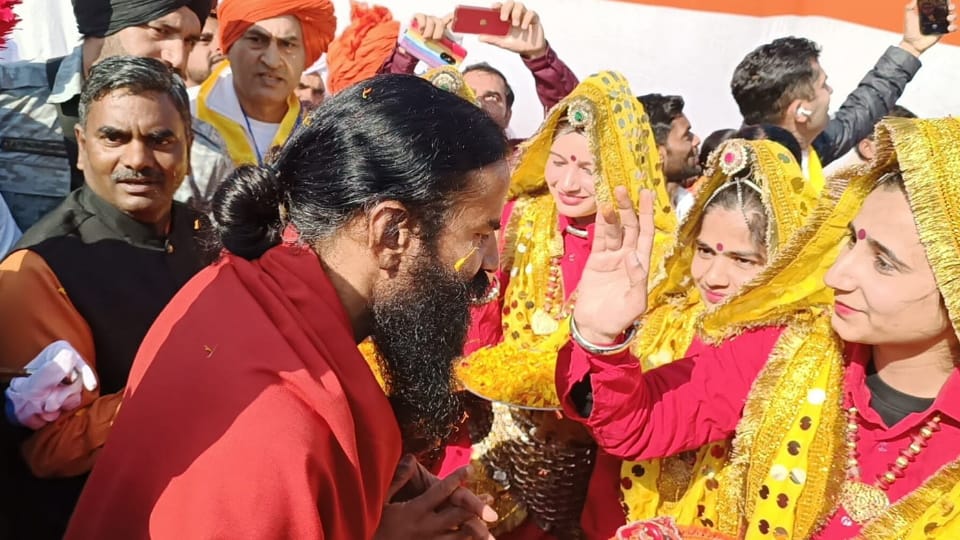 Yoga Guru Baba Ramdev Reached Sonipat