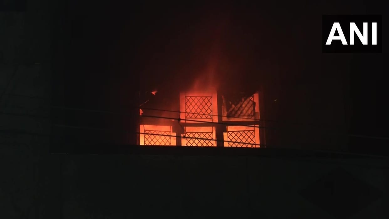 Fire breaks out in industrial area of Bawana in delhi eight fire tenders on spot