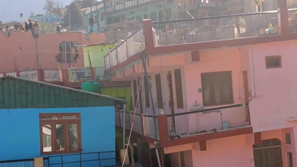Joshimath Landslide House condition Behind Destroyed hotels become very bad