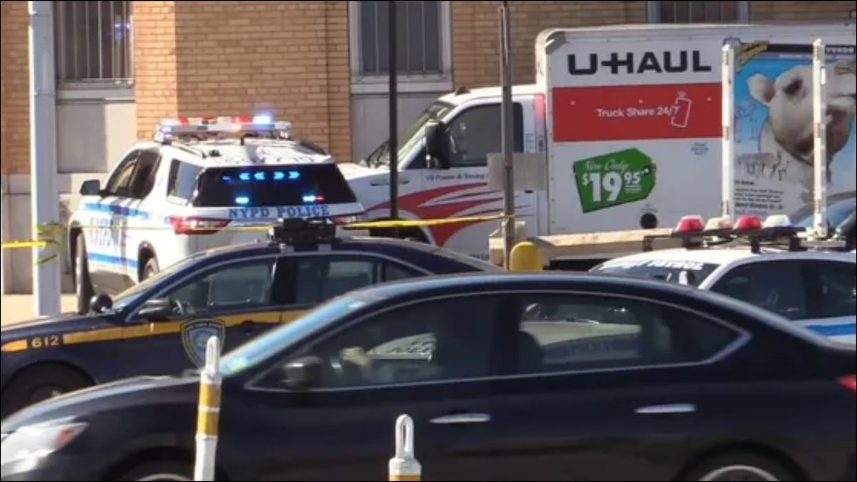 Man Driving U-Haul Truck Hits Pedestrians in New York City USA