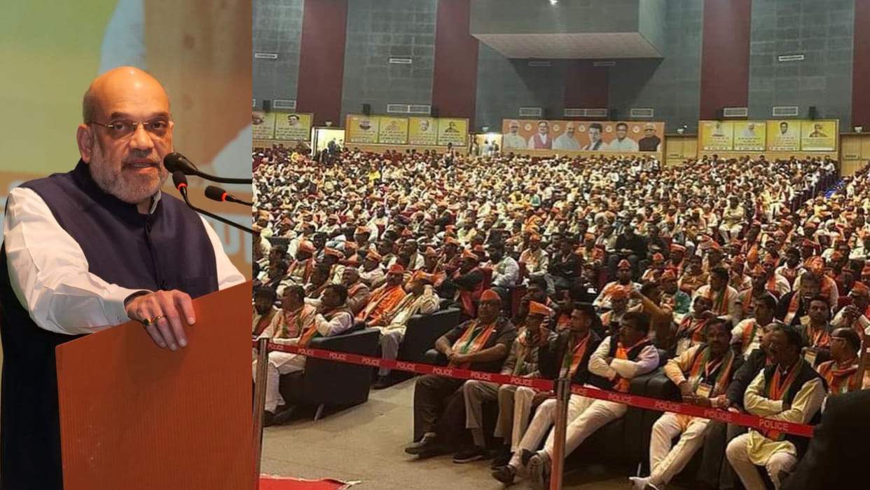 Home Minister Amit Shah reached Murthal of Sonipat Haryana