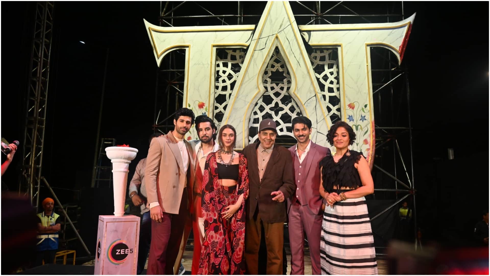 TAJ Divided By Love web series starring Dharmendra Naseeruddin Shah Aditi Rao Hydari Sandhya Mridul Zee 5
