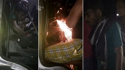 Korba News: खड़े वाहन में जा घुसा ट्रेलर, घंटों कैबिन में फंसा रहा चालक, ड्रिल मशीन से काटकर निकाला गया बाहर ड्रिल मशीन से ट्रेलर के कैबिन को काट कर चालक को बाहर निकाला गया।