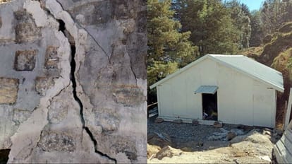 Joshimath: मनोहर बाग वार्ड में बढ़ रहीं दरारें...उद्यान विभाग की भूमि पर प्री-फैब्रिकेटेड घर का निर्माण पूरा जोशीमठ के मनोहर बाग वार्ड में दरारें/वन बीएचके प्री-फैब्रिकेटेड घर