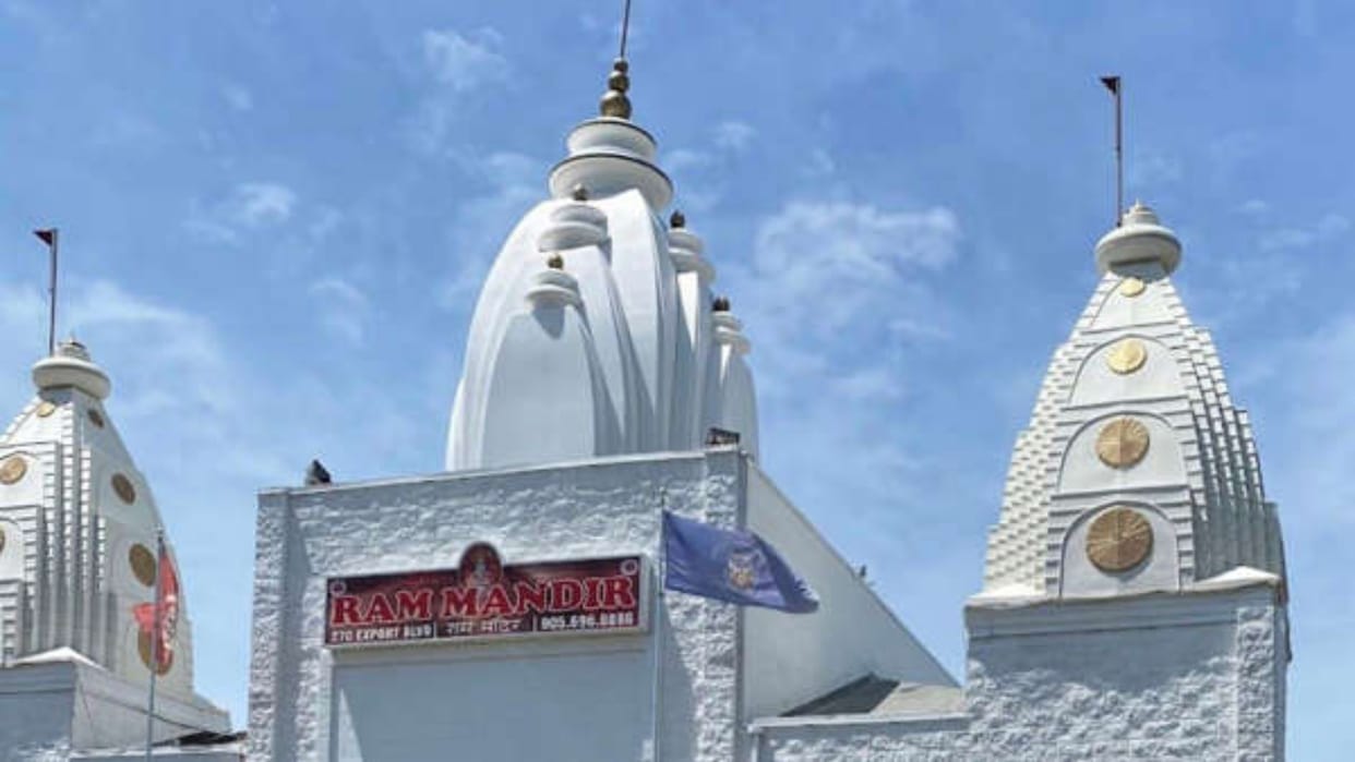 Canada Mississauga Ram Mandir Defaced with Anti India Graffiti and Slogans Know About Incident