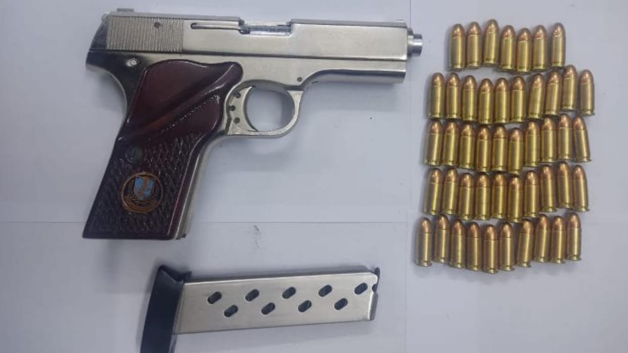 congress leader pistol-bullets seized in aerial firing case at son wedding in janjgir-champa