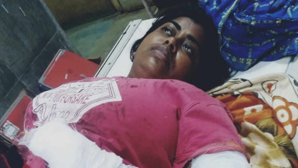husband cut off her wife hand after filing maintenance case in bilaspur