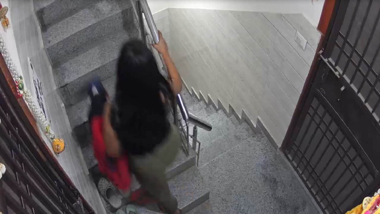 Nikki Yadav Murder Case: Last Video of Nikki Surfaced Before Murder She Seen Climbing Stairs
