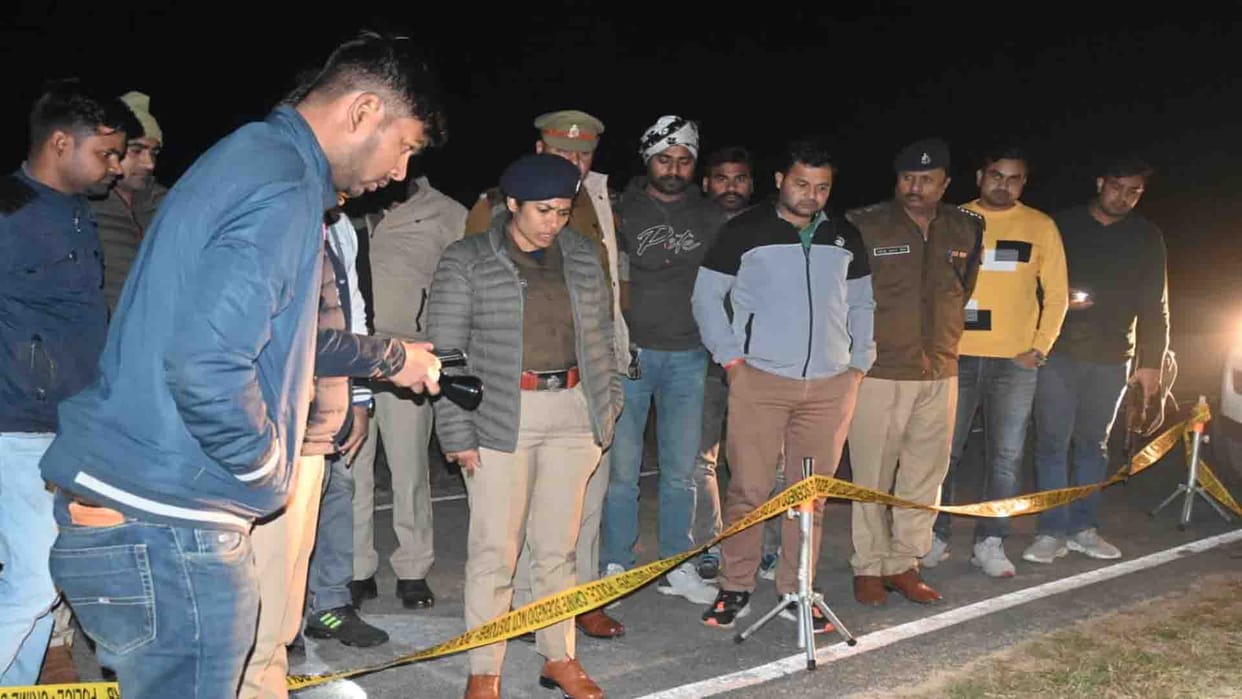 Auraiya: Police encounter of interstate ganja smugglers, four miscreants arrested