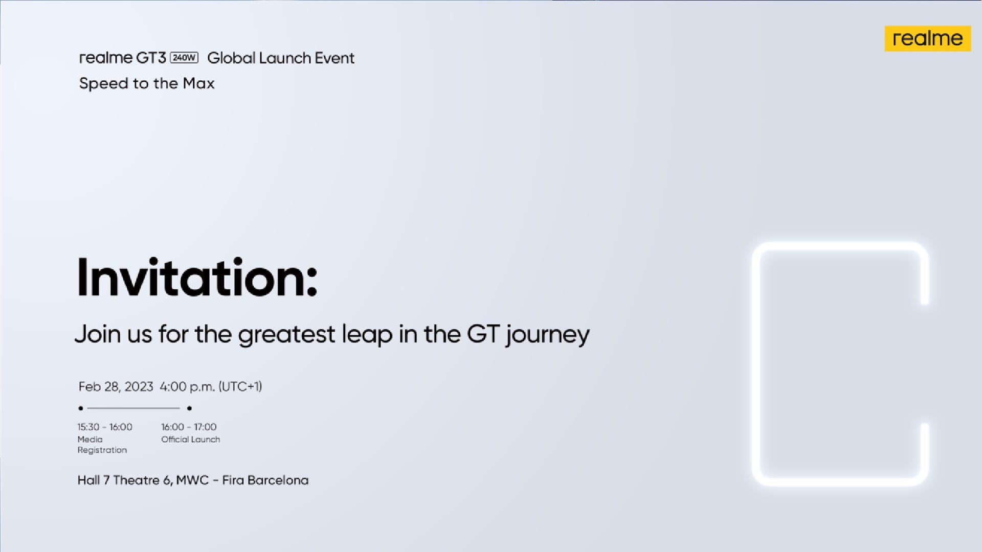 MWC 2023: Realme GT 3