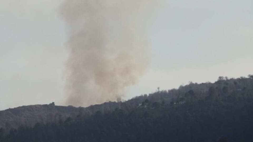 Jammu Kashmir: Fire broke forests Line of Control in Balakot, Poonch, many landmines exploded