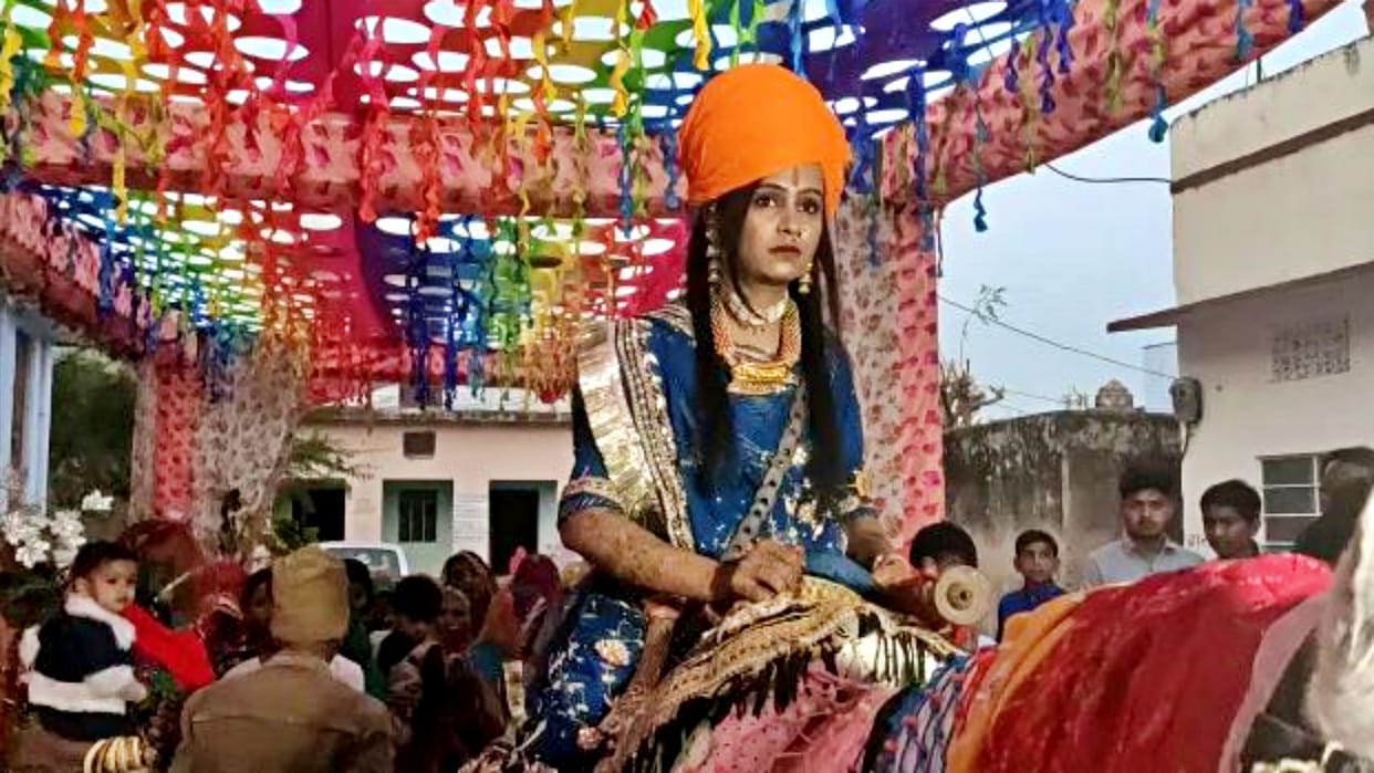 Rajasthan Daughter Bindori was taken out on a mare gave message of equality between son and daughter
