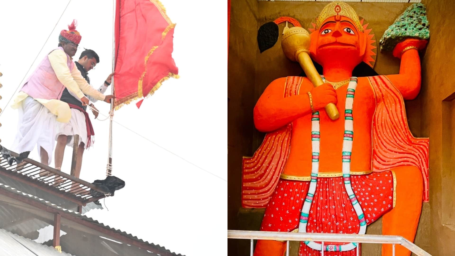 See Photos 35 feet Hanuman ji made of cow dung in Jaipur idol will not deteriorate for thousand years