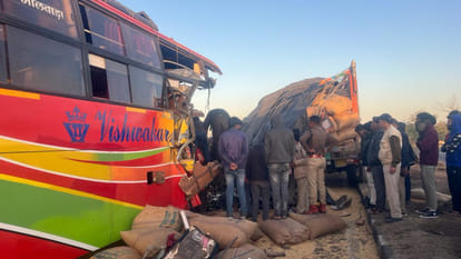 Tragic road accident in Ratlam, two killed in truck and bus collision, around 16 injured