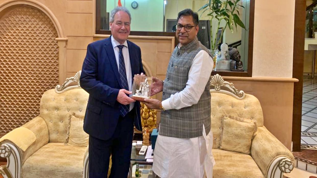 UK MP Blackman said on meeting Satish Poonia India is developing under strong leadership of PM Modi