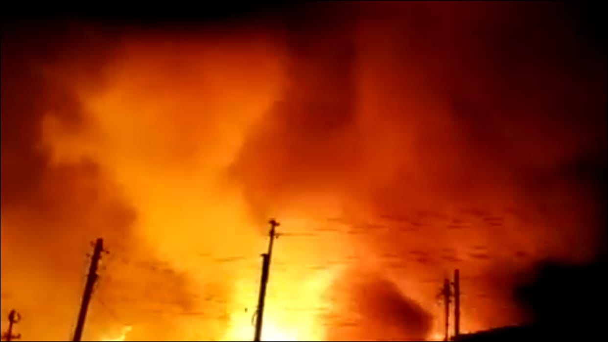 Massive Fire Breaks Out In Jorhat Assam News updates