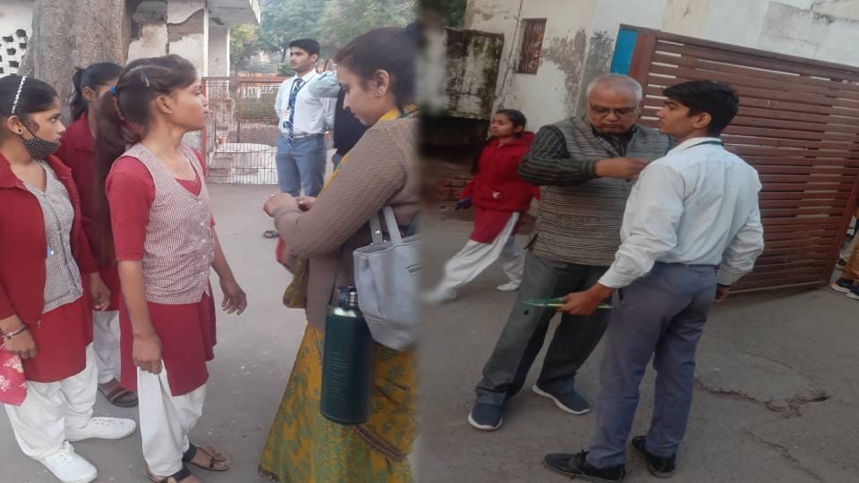up board exam candidates were given admission in center After searching in Agra