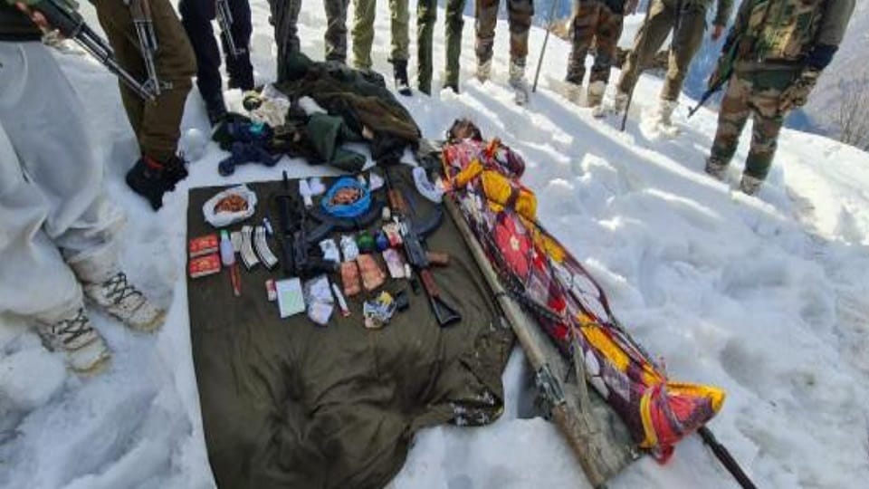 Jammu Kashmir: Explosive material recovered from terrorist killed in Tangdhar