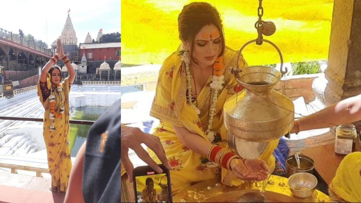 Happu Ki Ultan Paltan fame actress Kamna Pathak reached Mahakal temple got blessings from Baba