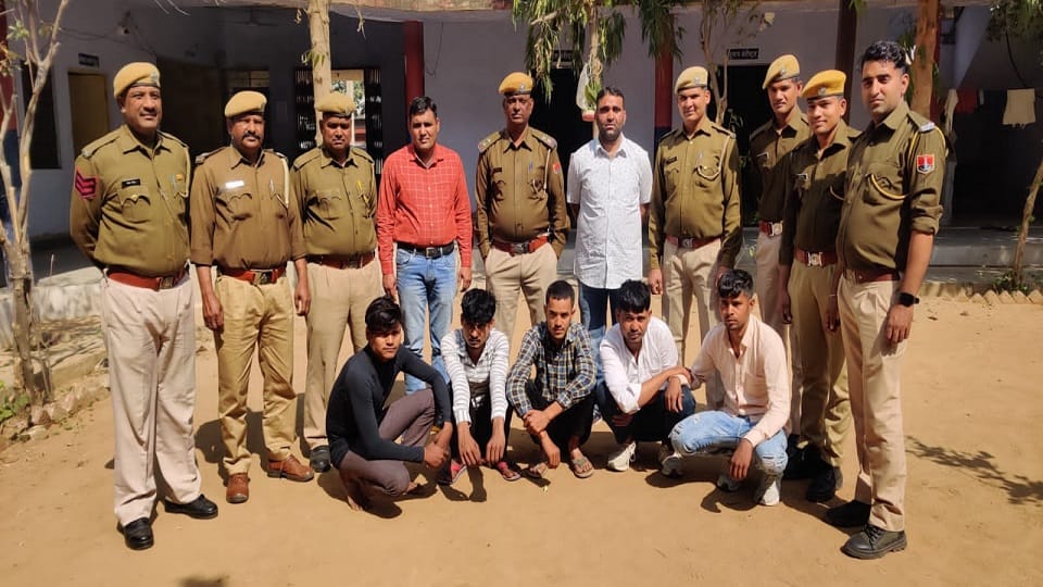Five vicious people arrested six banks were looted in Rajasthan