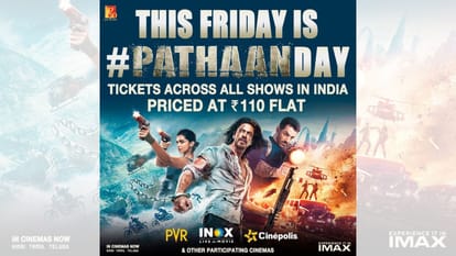 ticket price of pathaan reduced for 110 rupees for february 17 shahrukh khan fans got a big gift