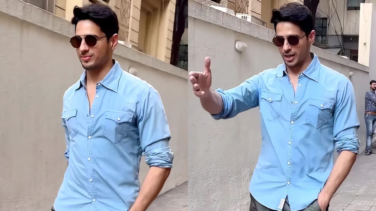 Sidharth Malhotra back to work after 8 day of marriage with Kiara Advani seen shashank khaitan viral video
