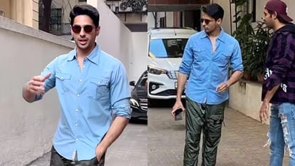 Sidharth Malhotra back to work after 8 day of marriage with Kiara Advani seen shashank khaitan viral video