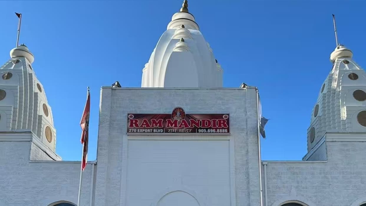 canada hindu mandir defacing condemns mp chandra arya ram mandir warns over hinduphobia khalistan