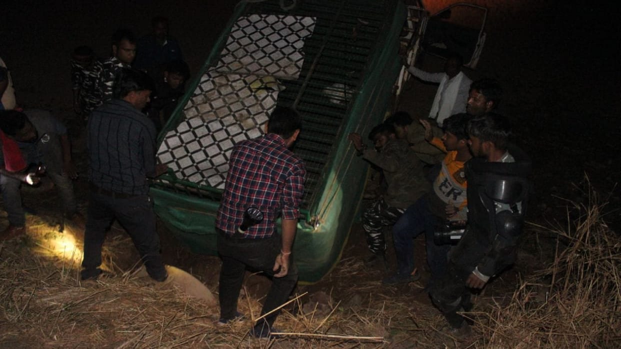 Forest and pendari zoo Department caught the leopard in Binauri village of Bilaspur