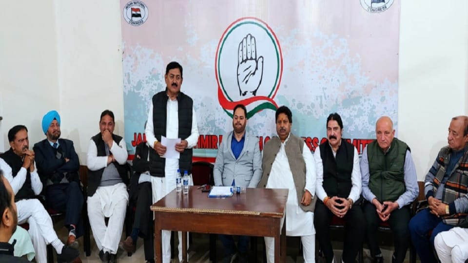 Join hands campaign of Congress in Jammu Kashmir from 28