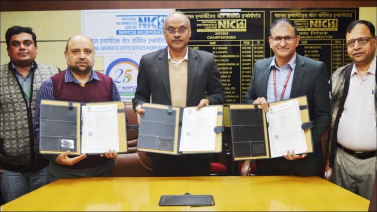 CSC NIC and NICSI sings mou for providing one-stop managed end-to-end eOffice sparrow product